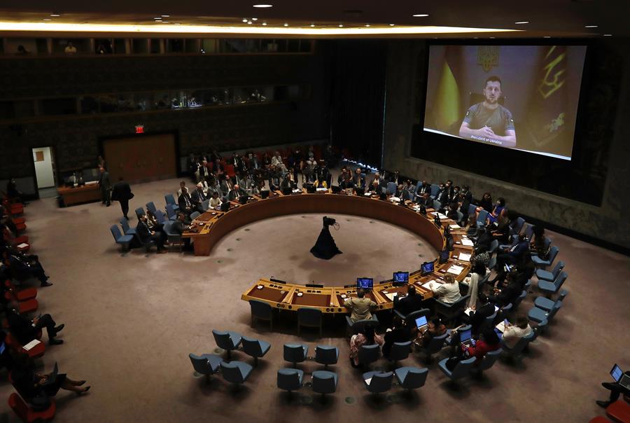 Zelenski en la ONU
