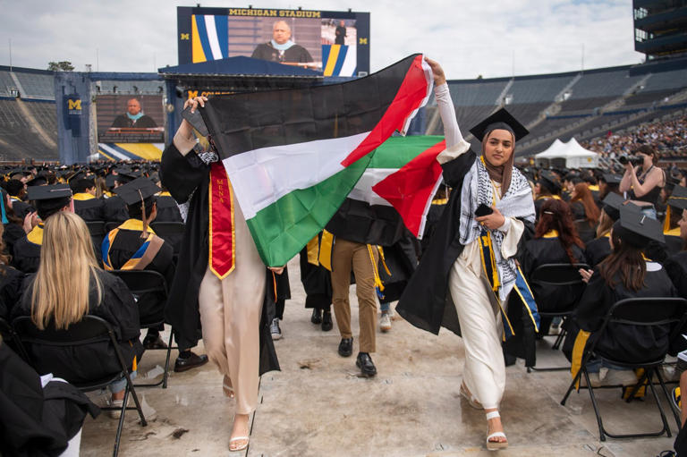 Protestas en Michigan Franja de Gaza