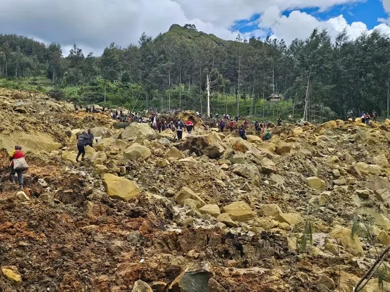 Deslizamiento de tierra en Papúa Nueva Guinea