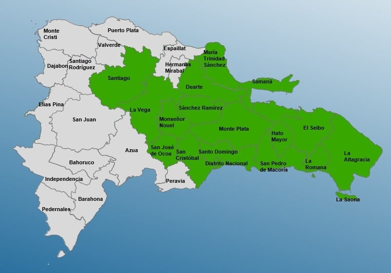 Alerta verde 17 provincias