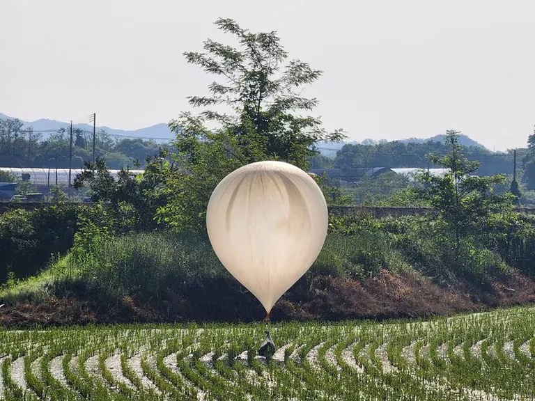 Globos en Corea del Sur