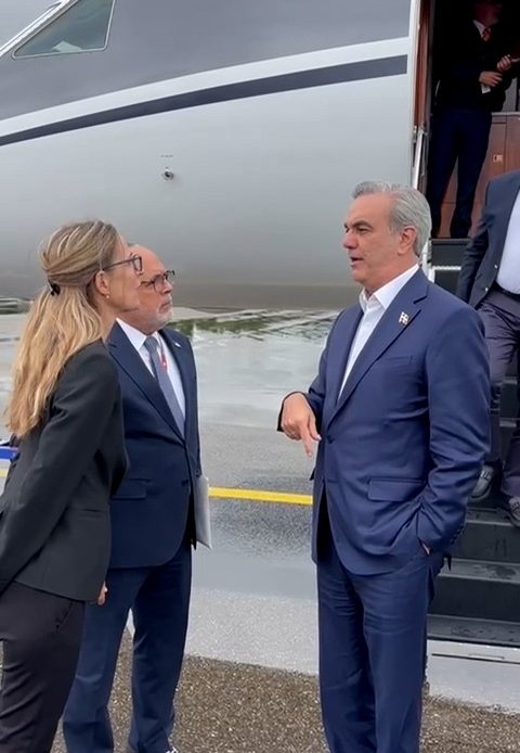 Presidente Abinader llega a Suiza para participar en cumbre sobre la paz en Ucrania