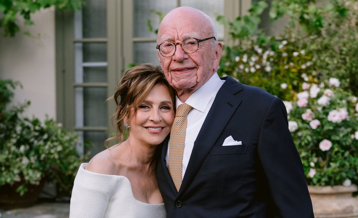 Rupert Murdoch en su boda