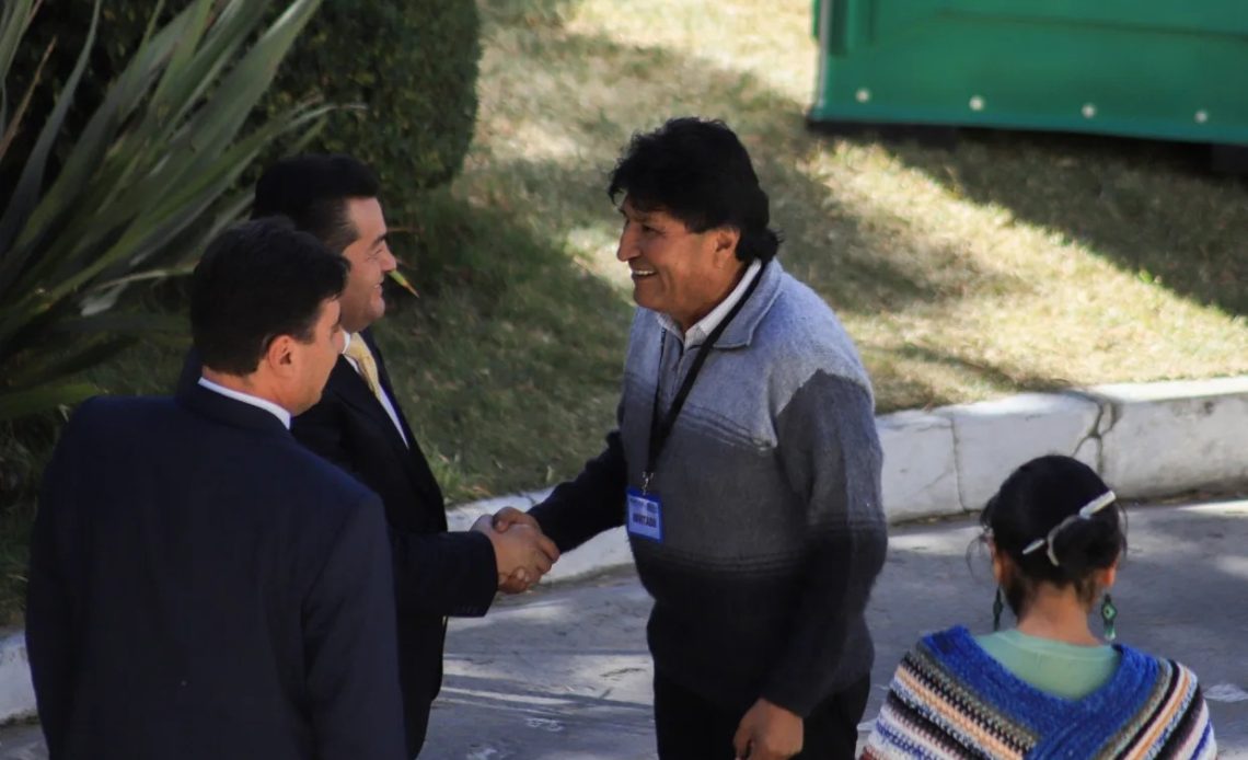 Evo Morales en Bolivia