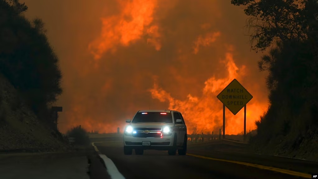 Incendio en California./