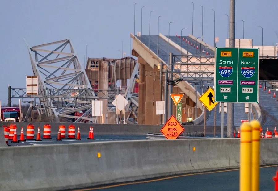 Puente afectado en Baltimore