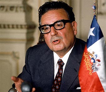 Salvador Allende, el derrocado presidente de Chile./