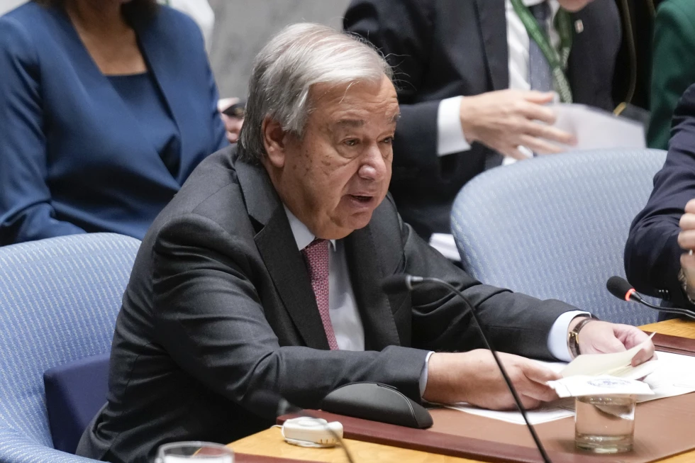 El jefe de la ONU reprende al dividido Consejo de Seguridad por falta de liderazgo ante las guerras