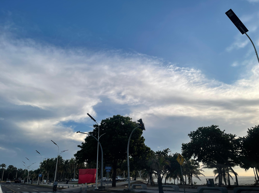 Aunque el día amaneció soleado, Indomet pronostica aguaceros con tormentas eléctricas