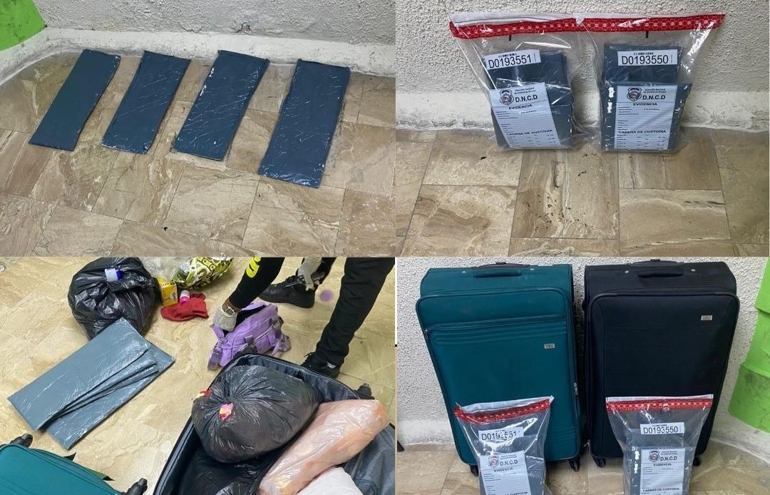 Detienen dos extranjeras con más de 5 kilogramos de presunta cocaína